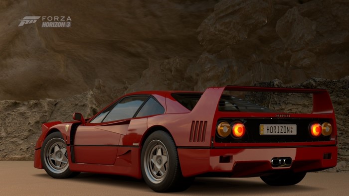 Red Ferrari F40 in Forza Horizon 3