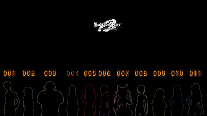 Steins;Gate 0 Silhouettes with Numbers