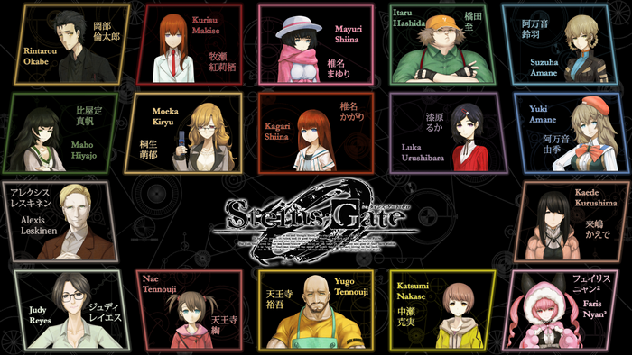 Steins;Gate Characters Collage