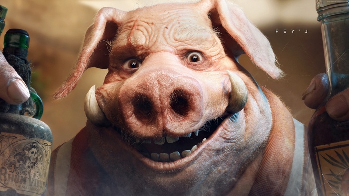 Beyond Good and Evil 2 Pig Character Poster