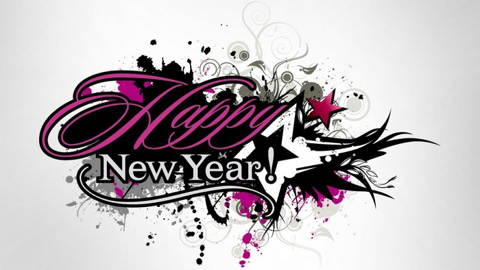 Happy New Year grunge graphic design