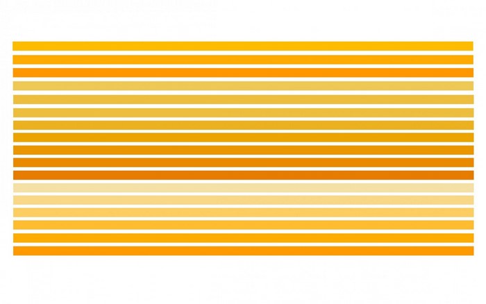 Horizontal stripes of yellow and orange