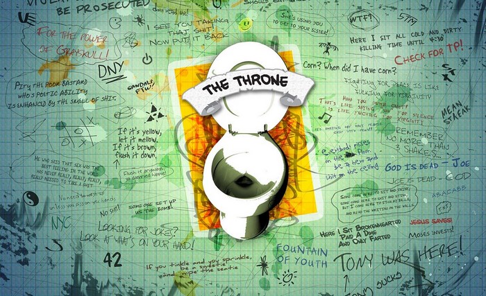 The Throne Toilet Humor Poster