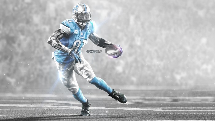 Calvin Johnson Jr. Detroit Lions American Football Player