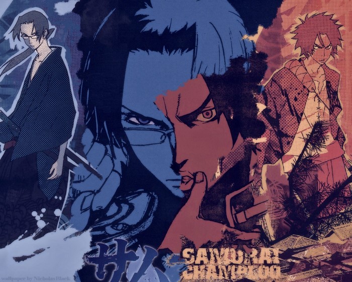 Samurai Champloo characters collage