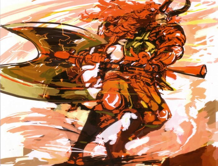 Sengoku Basara character with axe