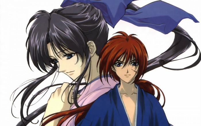 Kenshin Himura and Tomoe Yukishiro from Rurouni Kenshin