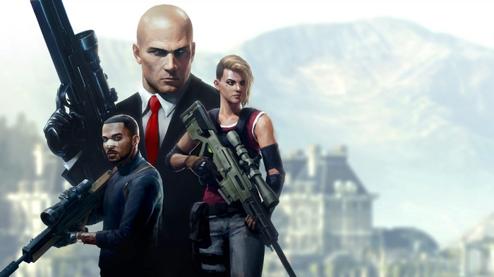 Agent 47 and allies from Hitman 2