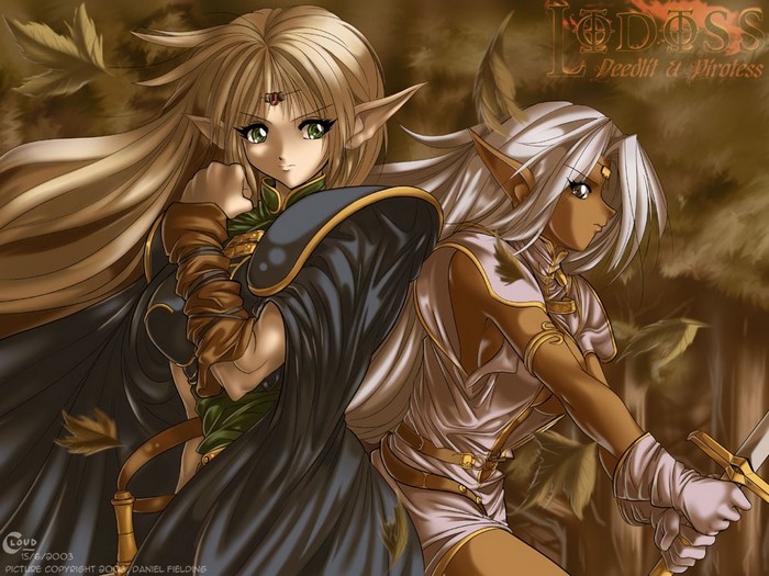 Deedlit and Pirotess from Record of Lodoss War