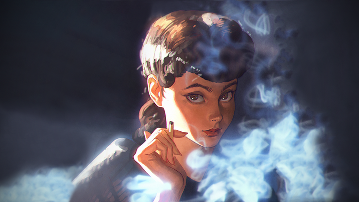 Rachael from Blade Runner by Ilya Kuvshinov