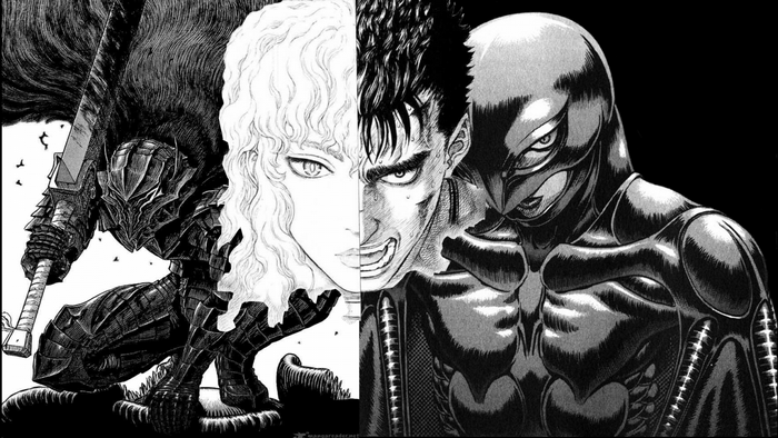 guts and griffith (berserk) drawn by optionaltypo