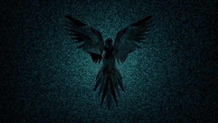 Dark Parrot Security Logo on Textured Background