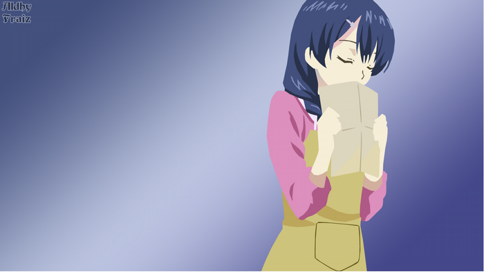 Megumi Tadokoro from Shokugeki no Souma holding a letter