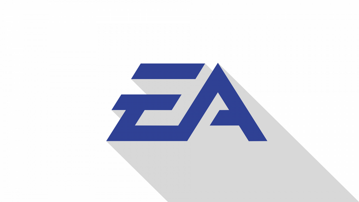 EA logo with long shadow