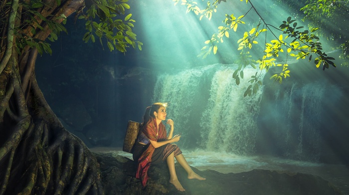 4K, Waterfall, Thailand