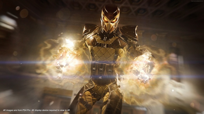 4K screenshot of Shocker from Marvel's Spider-Man