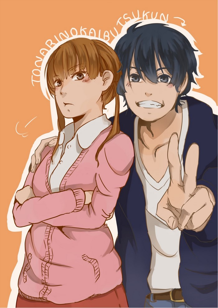 Mizutani Shizuku and Yoshida Haru from Tonari no Kaibutsu-kun