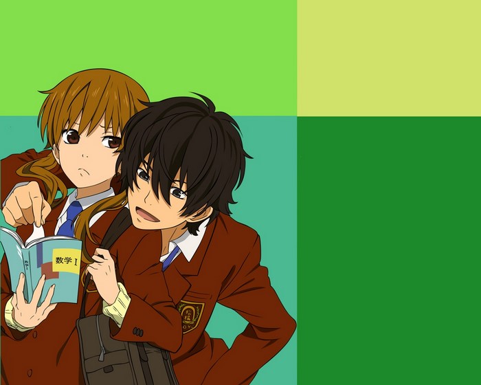 Shizuku Mizutani and Haru Yoshida from My Little Monster