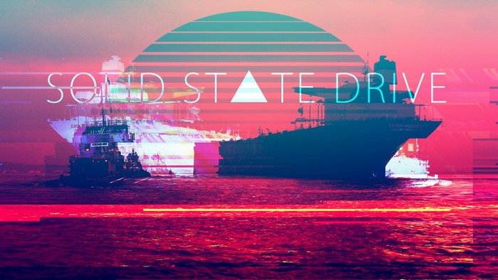 Solid State Drive Vaporwave Art