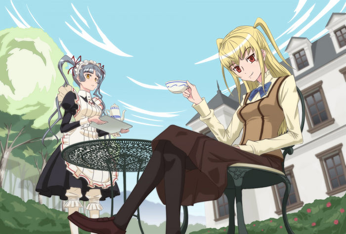 Mariya Shidou and Matsurika Shinji from Maria Holic