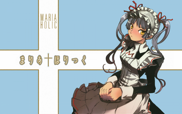 Maria Holic anime illustration with Matsurika Shinji