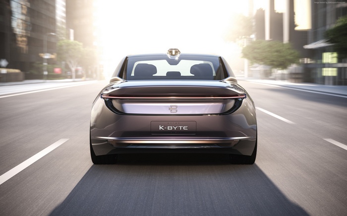 Byton K-Byte Concept electric car rear view