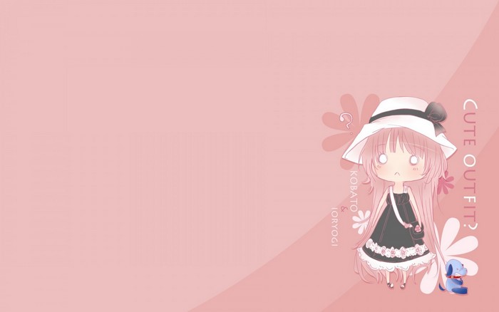 Kobato Hanato from Kobato. with a dog
