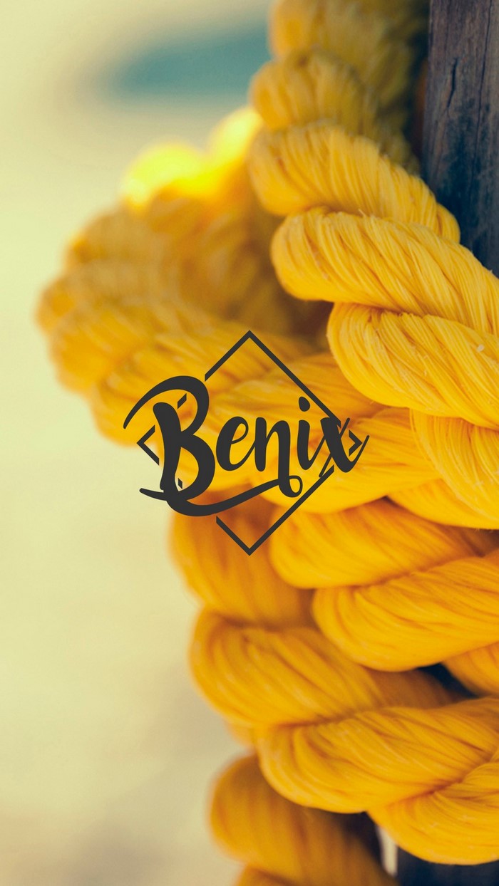 Benix logo on yellow rope