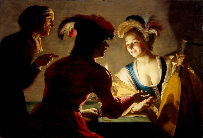 The Procuress by Gerard van Honthorst