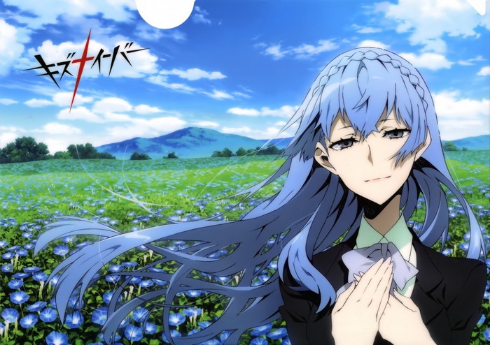 Sonozaki Noriko from Kiznaiver in a field of flowers