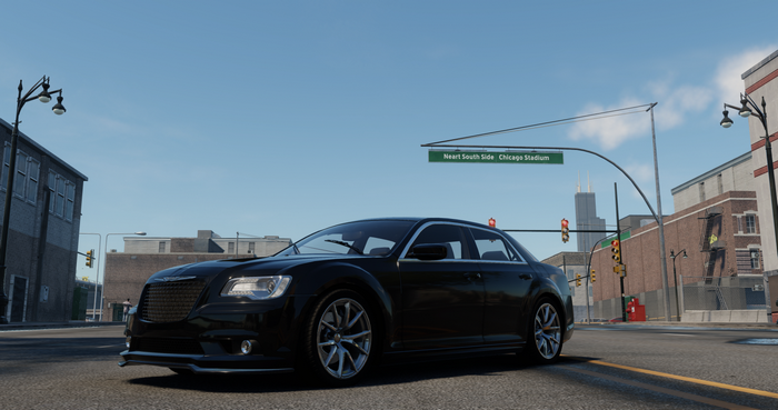 Black Chrysler 300 C Sedan in Chicago