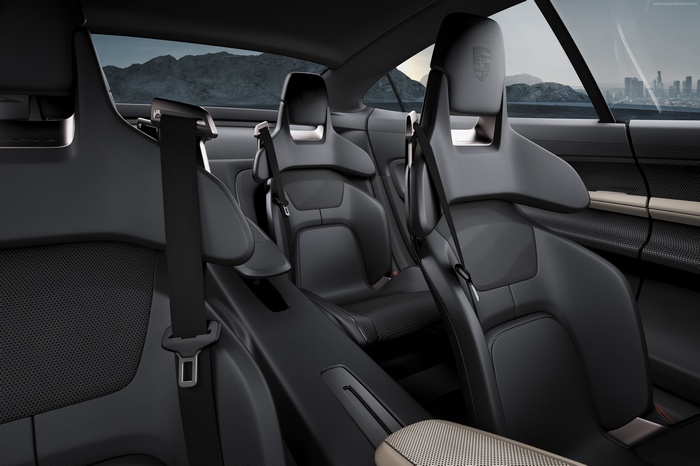 Porsche Taycan electric supercar interior