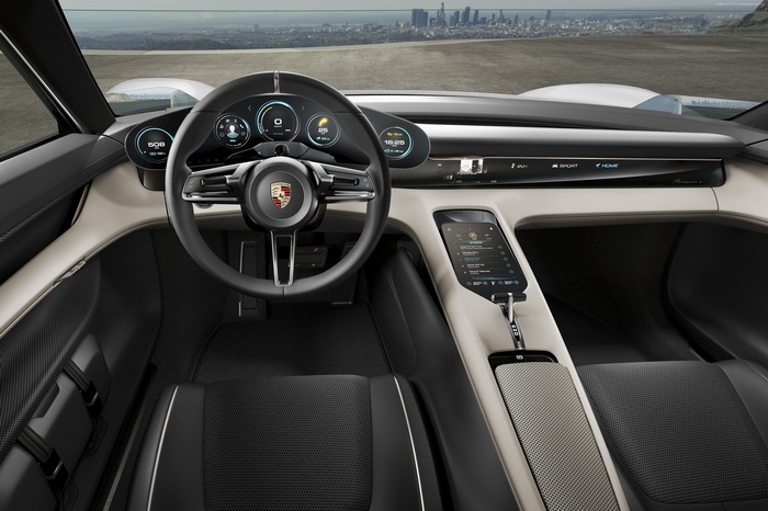 Porsche Taycan electric supercar interior