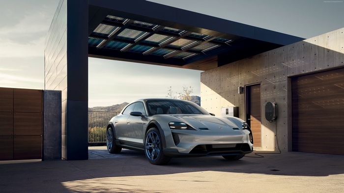 4K Porsche Mission E Cross Turismo electric car