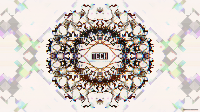 Abstract Tech Fractal Pattern
