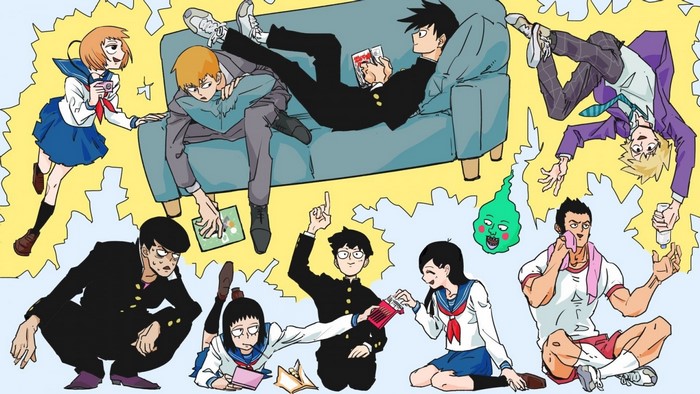 Mob Psycho 100 Characters Relaxing and Interacting