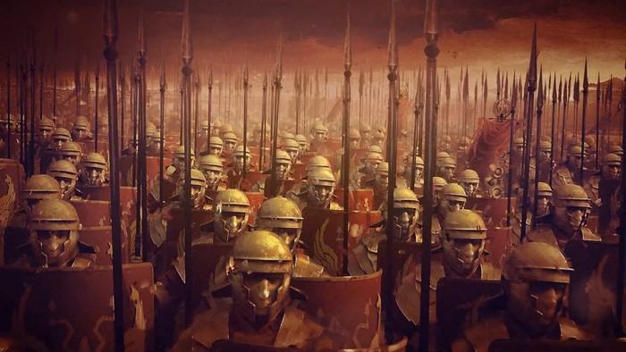 Roman soldiers in formation from Ryse: Son of Rome