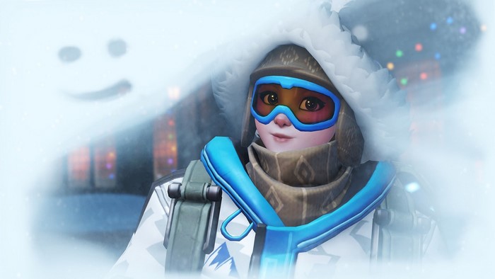 Mei from Overwatch in winter attire