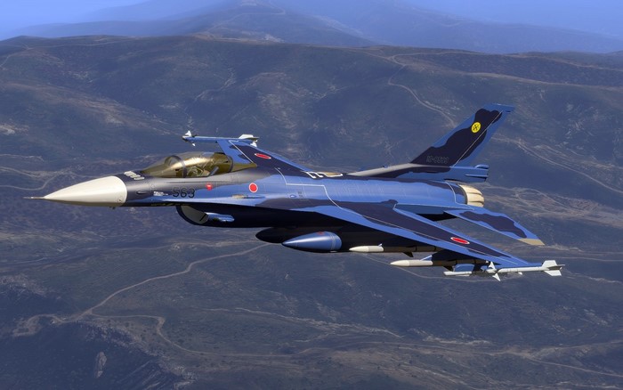 Mitsubishi F-2 fighter jet of Japan Air Self-Defense Force