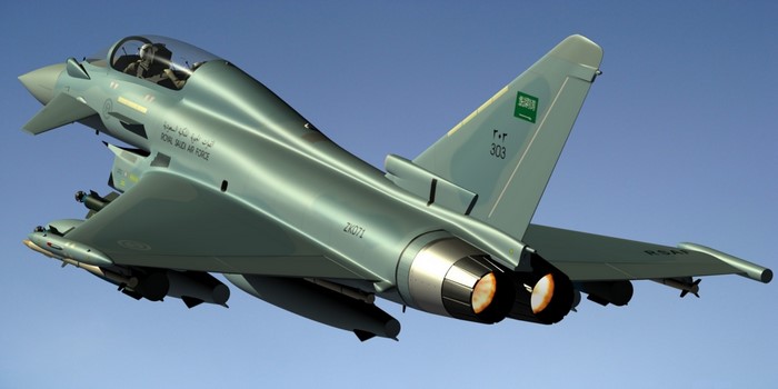 Royal Saudi Air Force Eurofighter Typhoon in flight