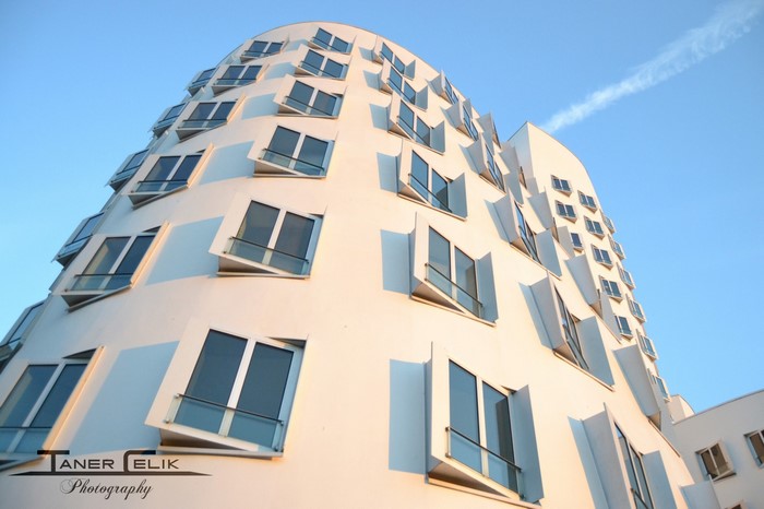Modern Architecture Building with Unique Windows