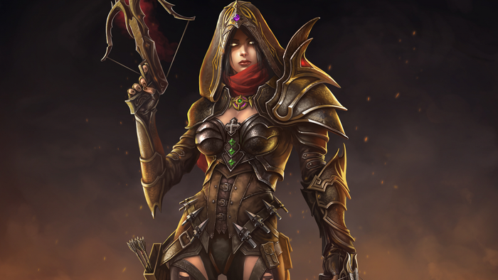 Demon Hunter Valla from Diablo III