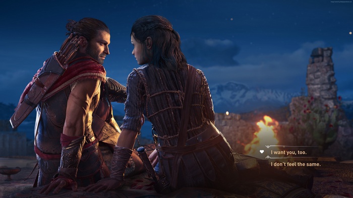 Alexios and Kassandra from Assassin's Creed Odyssey in 4K