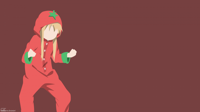 Toshinou Kyouko from Yuru Yuri in a tomato costume