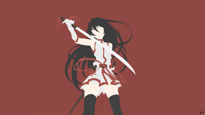 Akame from Akame ga Kill holding a sword