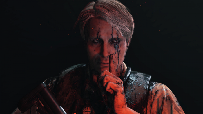 Clifford Unger from Death Stranding with blood