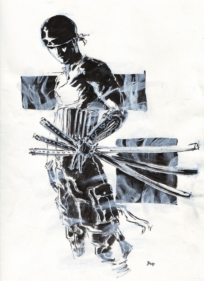 Roronoa Zoro from One Piece sketch
