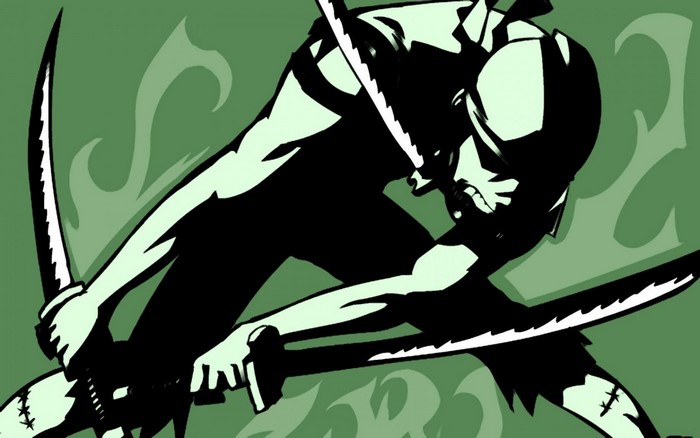 Roronoa Zoro from One Piece in action