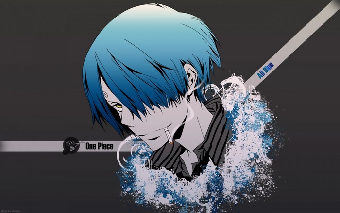 Sanji from One Piece smoking