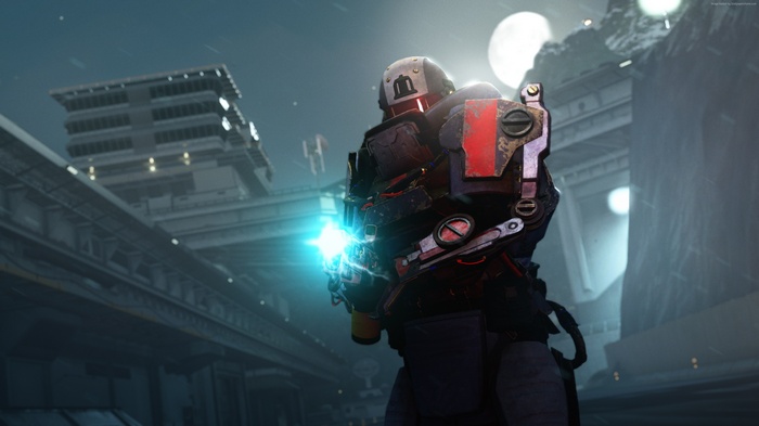 Soldier with glowing weapon in Just Cause 4